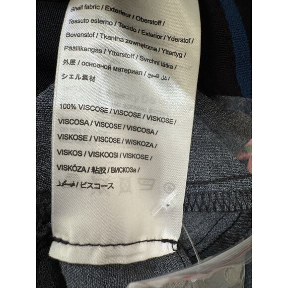 Farm Rio Black Toucan Garden Midi Dress Women's Size S - Picture 6 of 8